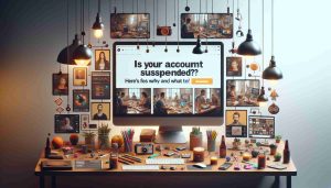 Create a highly detailed, photorealistic, HD image illustrating the concept of an 'Account Suspension'. The image should depict the message 'Is Your Account Suspended? Here's Why and What to Do!' in an engaging and appealing manner. It should also have natural lighting, realistic textures, and authentic color grading, making it indistinguishable from a real photo.