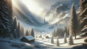 A highly detailed, photorealistic, HD image of a wintry wonderland during the weekend. It captures the anticipation of what to expect with a sense of suspense and curiosity. The scenery includes snow-covered landscapes bathed in natural lighting with realistic textures and authentic color grading, indistinguishable from a real photo.